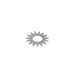 Husqvarna floor scarifier star wheel, processed steel, 60 x 2 mm