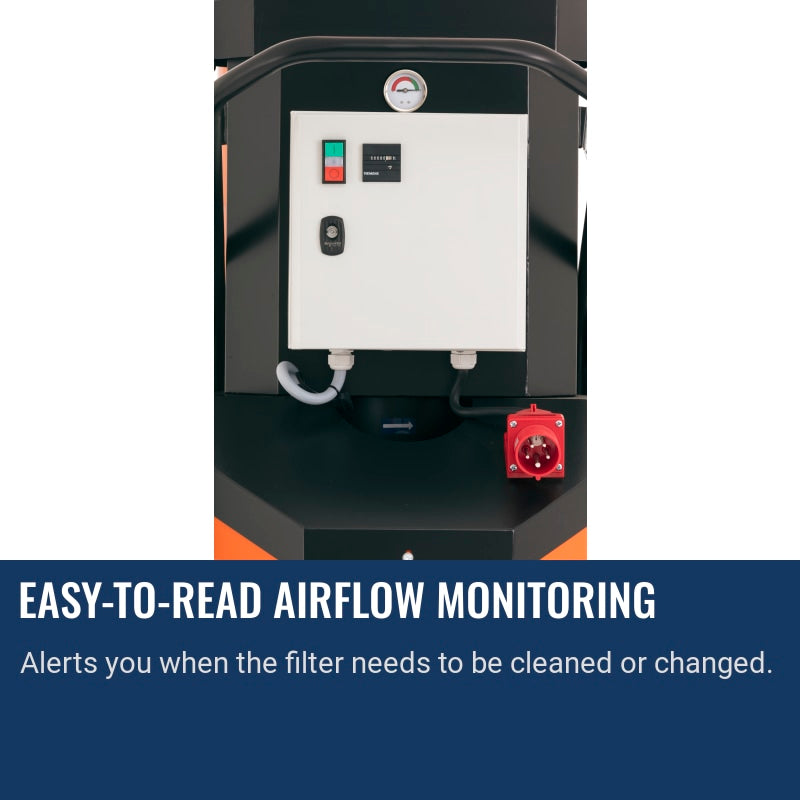 Husqvarna T 10000 Easy-to-read airflow monitoring