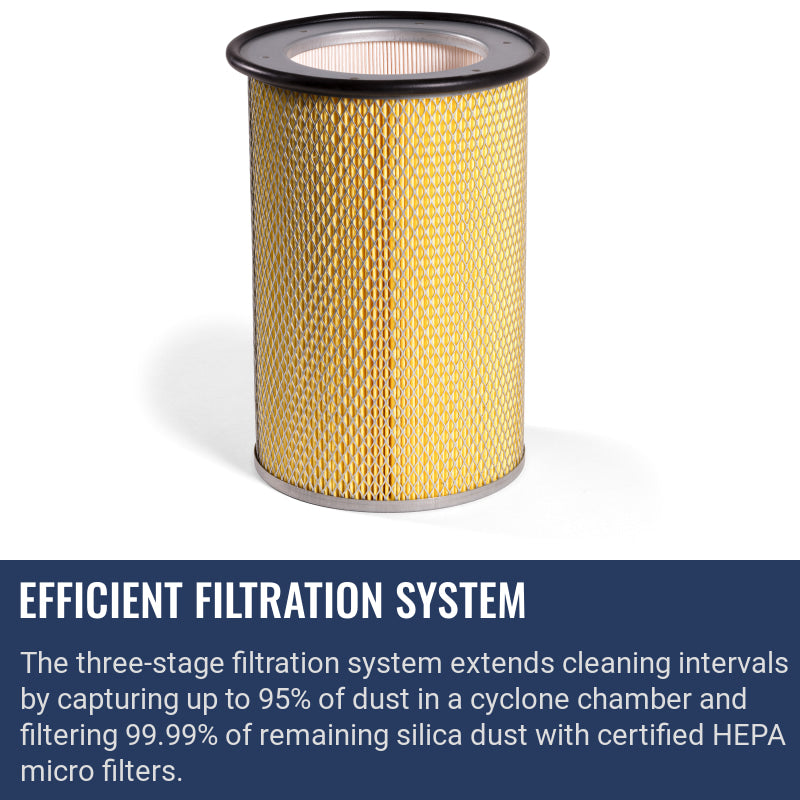 Husqvarna T 10000 Efficient filtration system