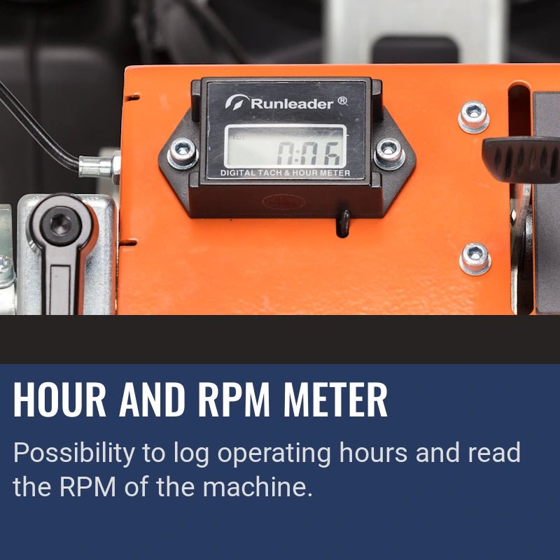Husqvarna PG 400 Petrol, Hour and RPM meter