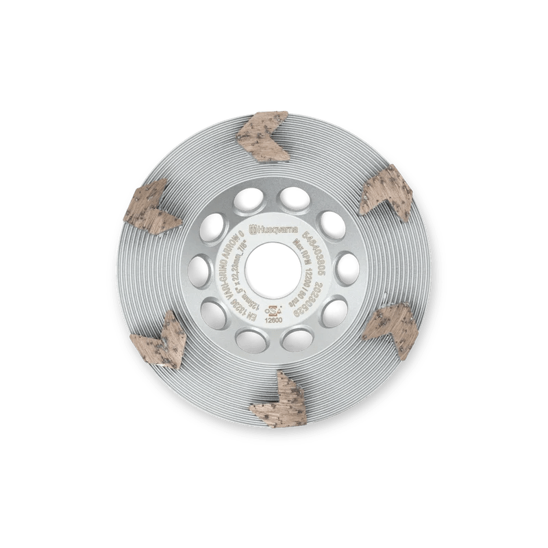 Husqvarna VARI-GRIND™ ARROW 0 Cup Wheels Removal for 5" 125mm grinders
