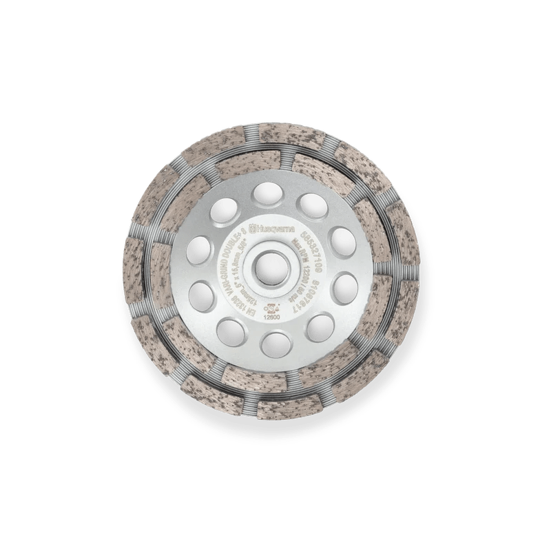 Husqvarna VARI-GRIND™ DOUBLE+S Cup Wheels Grinding 5" 125mm 5/8-11THD