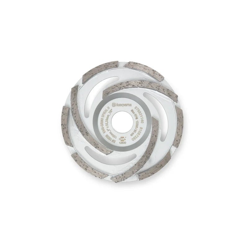 Husqvarna VARI-GRIND™ SPIRAL H Cup Wheels Grinding 7" 180mm 7/8