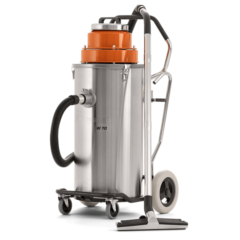 Husqvarna W 70 Slurry And Wet Vacuum - powerful cleaning for wet surfaces