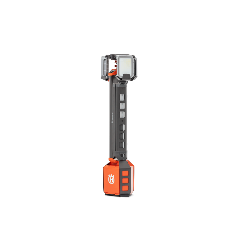 Husqvarna portable work light on a white background