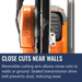 Husqvarna K 1270, Close cuts near walls