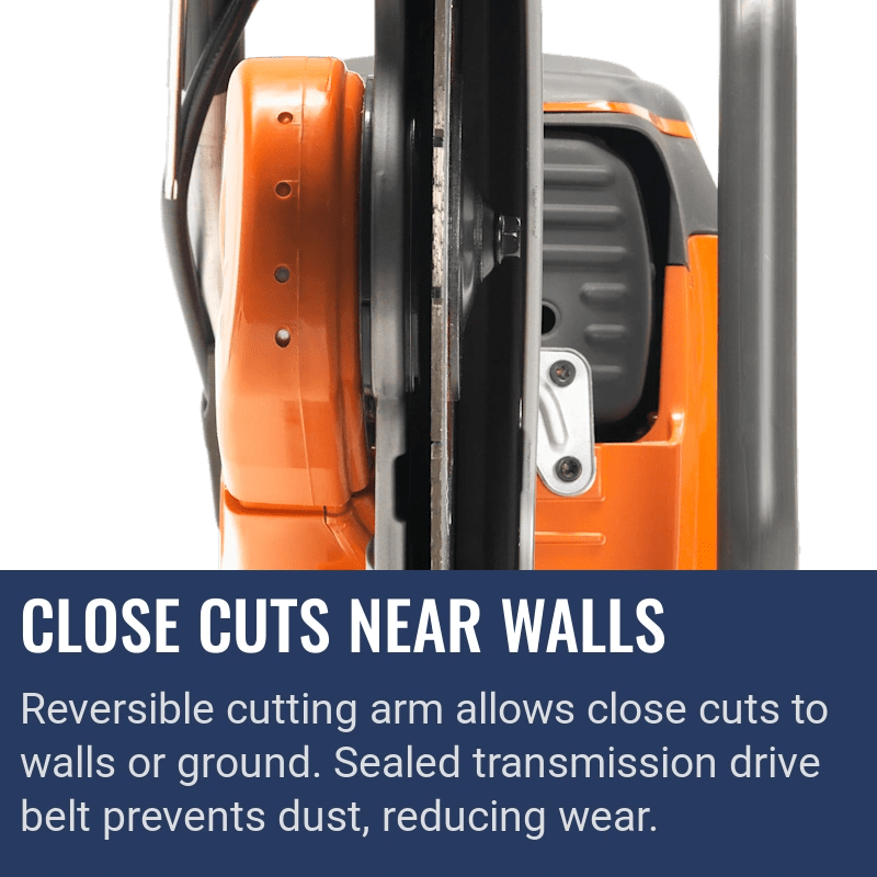 Husqvarna K 1270, Close cuts near walls