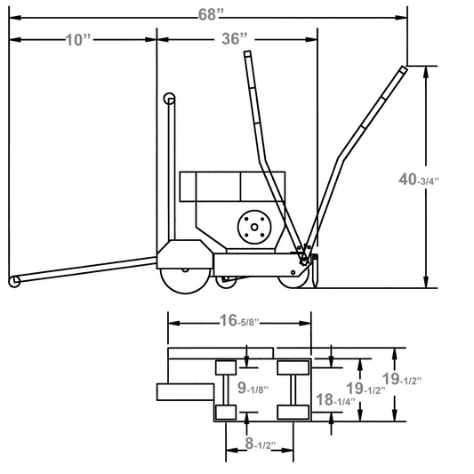 Core Cut Joint Saw - 11HP - Gas - 14" Blade - Downcut