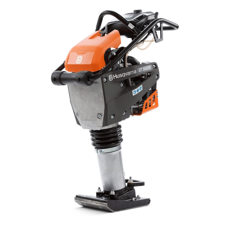 Husqvarna LT 5005 Tamping Rammer with 9" plate, 230 mm stroke, powered by Honda