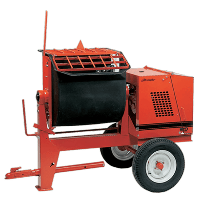Crown 8 Cu Ft Mortar/Plaster Mixer with Baldor Electric Motor, Highway Towable, Regular Paddles