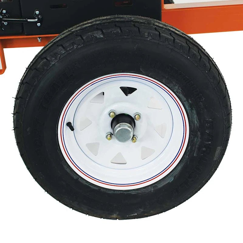 Brave Mortar Mixer - Gas powered, 8 cubic ft steel drum, Honda engine, safety features, durable design for tough jobs.