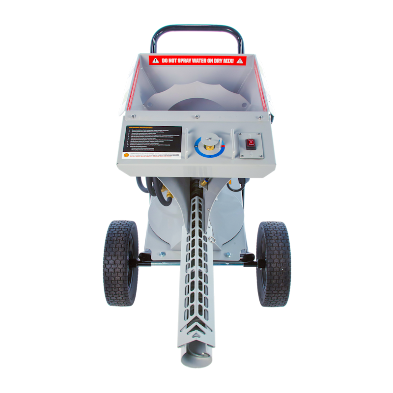 MudMixer® MMXR-3221: Portable concrete mixer with adjustable water input for fast, consistent mixing. Winner of Concrete Cont