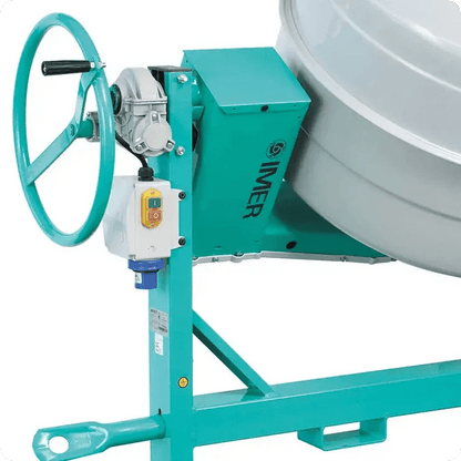 Imer Concrete Mixer - Multi-Mix 350 - 12 ft³ Steel Drum - Electric 2 HP