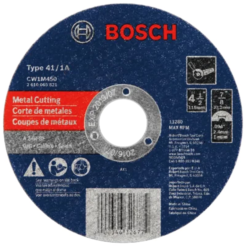 Bosch Cutting Wheels For Angle Grinders / Type 1A