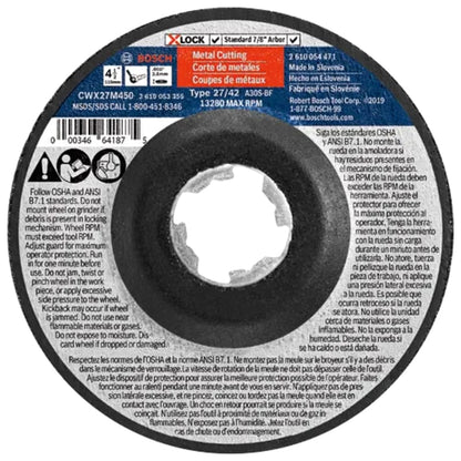 Bosch Type 27A (ISO 42) X-LOCK Small Angle Grinder Wheels