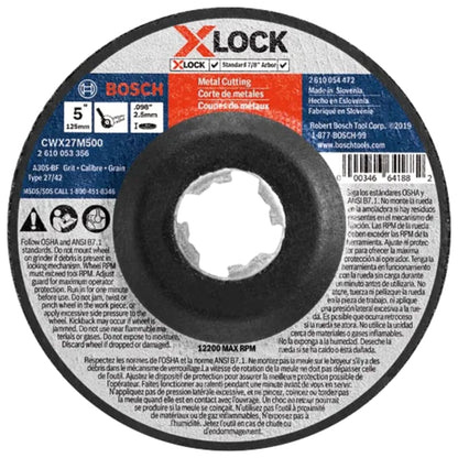Bosch Type 27A (ISO 42) X-LOCK Small Angle Grinder Wheels