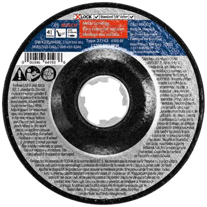 Bosch Type 27 X-LOCK Small Angle Grinder Wheels