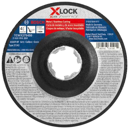Bosch Type 27A (ISO 42) X-LOCK Small Angle Grinder Wheels