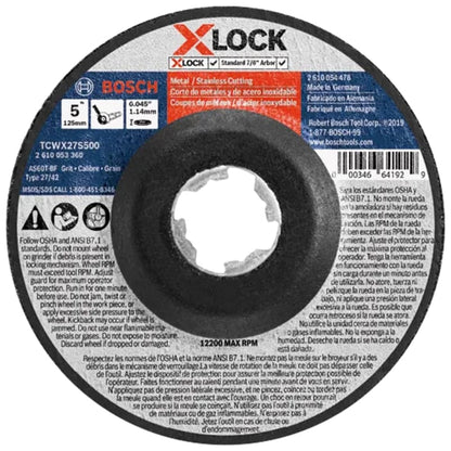 Bosch Type 27A (ISO 42) X-LOCK Small Angle Grinder Wheels