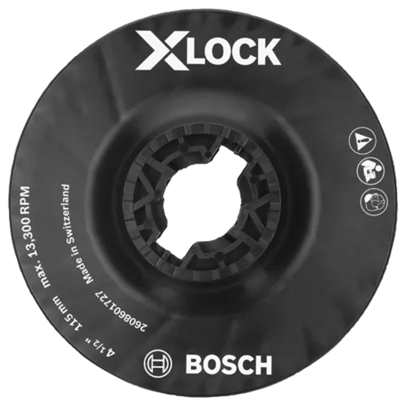 Bosch X-LOCK Backing Pads and Clip