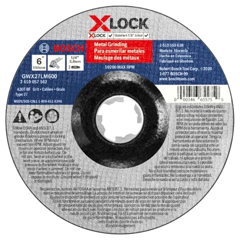Bosch Type 27 X-LOCK Small Angle Grinder Wheels