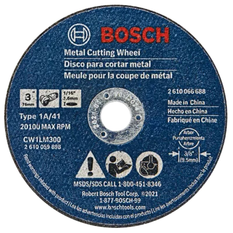 Bosch Cutting Wheel for Mini Angle Grinders / Type 1
