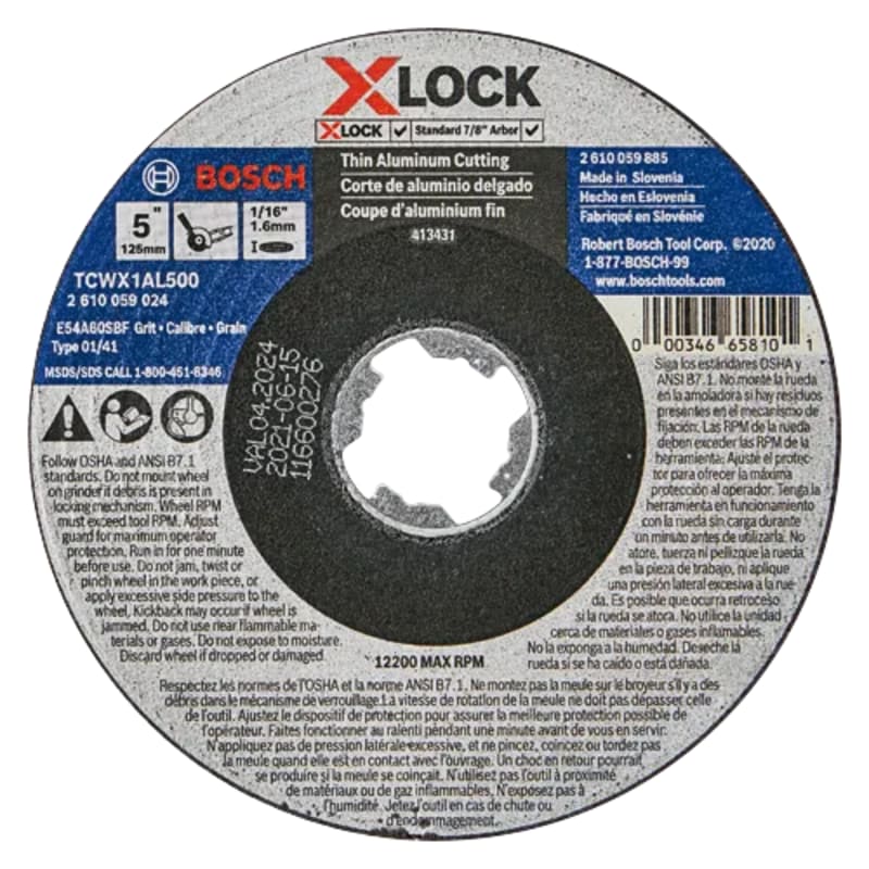 Bosch Type 1A (ISO 41) X-LOCK Small Angle Grinder Wheels