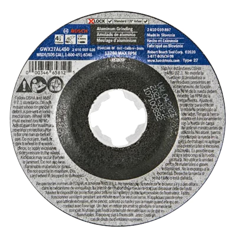 Bosch Type 27 X-LOCK Small Angle Grinder Wheels
