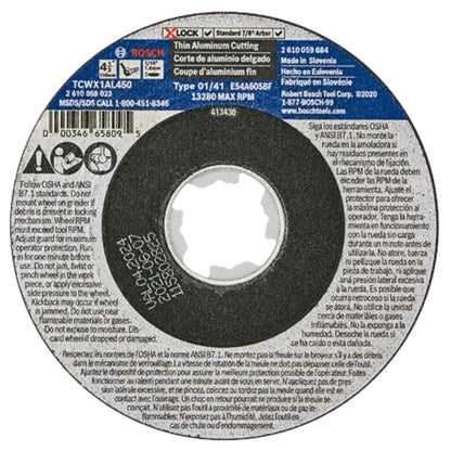 Bosch Type 1A (ISO 41) X-LOCK Small Angle Grinder Wheels