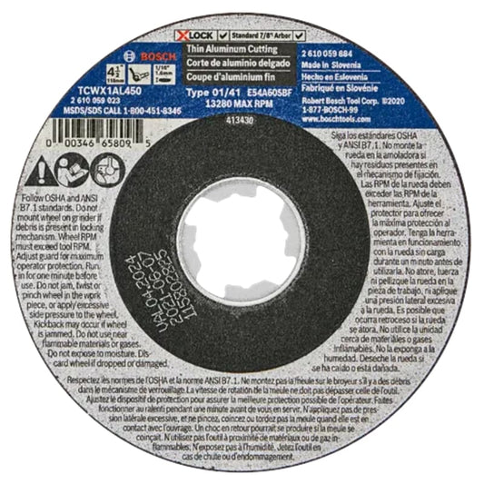 Bosch Type 1A (ISO 41) X-LOCK Small Angle Grinder Wheels