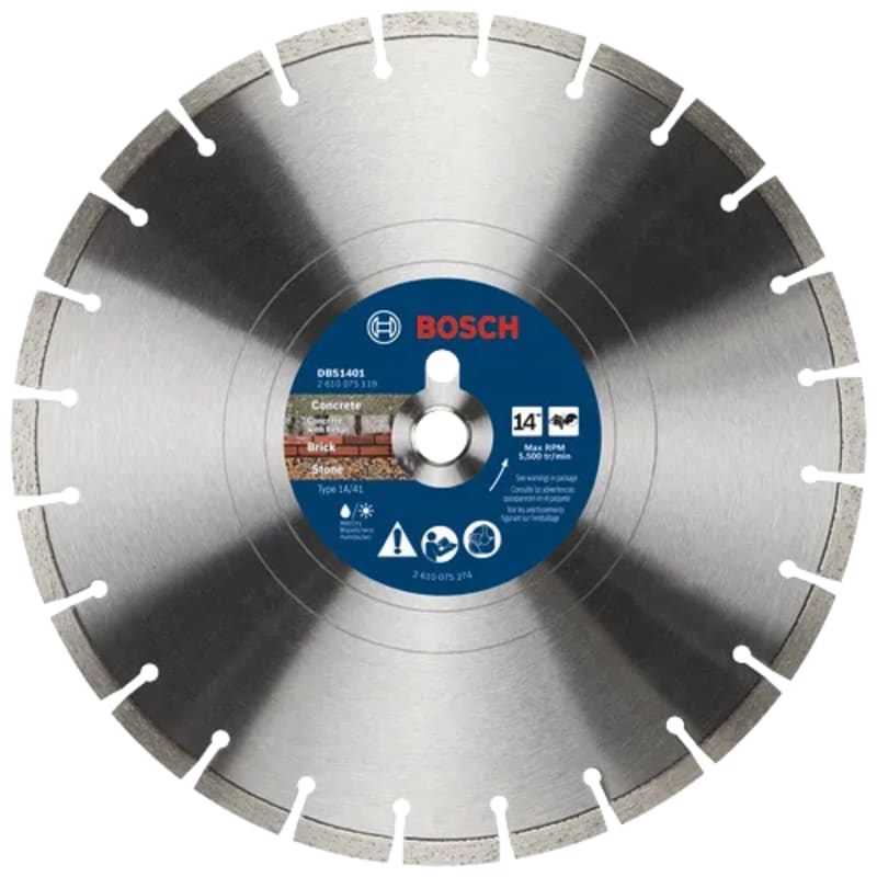 Bosch Segmented Rim V-Groove Diamond Blades