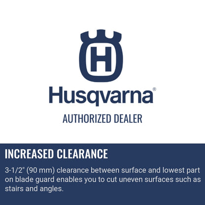 One-piece blade guard Increased clearance