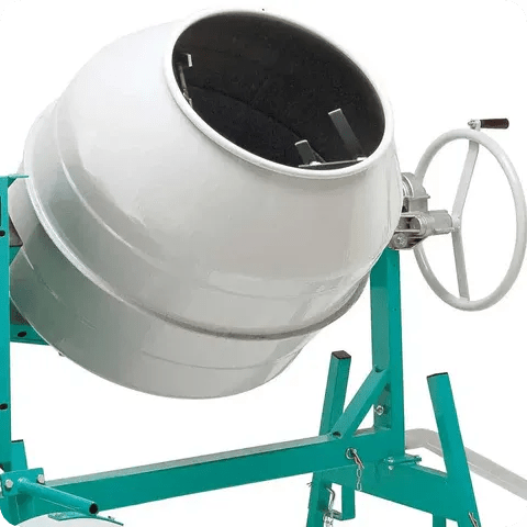 Imer concrete mixer frame with 12 ft³ capacity, no engine included
