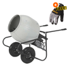 Klutch Cement Mixer | Electric | Portable 3.5 Cu Ft