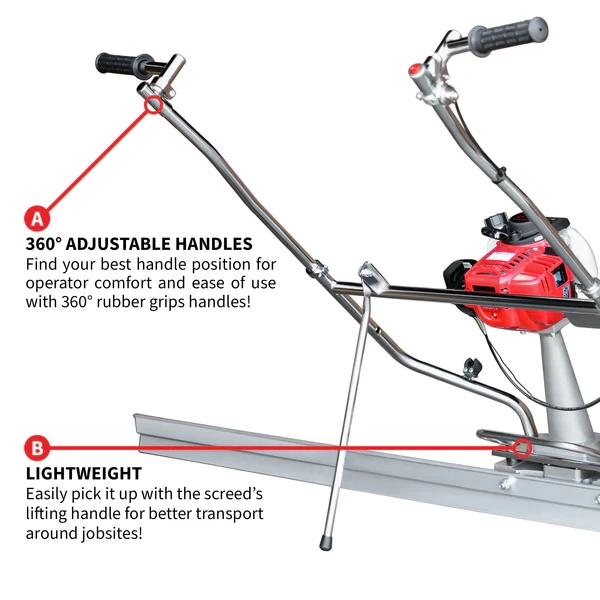 Power Screed - Honda - 4' - 16' Blades - TVSA-H