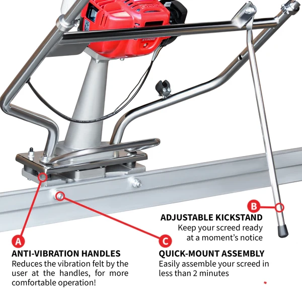 Power Screed - Honda - 4' - 16' Blades - TVSA-H