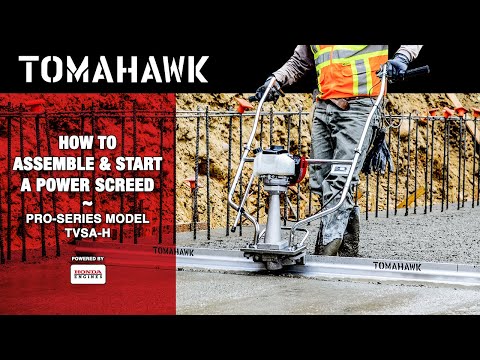 Tomahawk PRO Series Honda Concrete Power Screed - TVSA-H