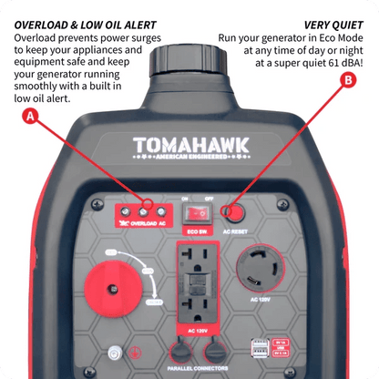 3000 Watt Inverter Generator Super Quiet Portable Gas Power Professional Use