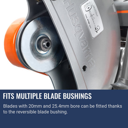 reversible blade bushing