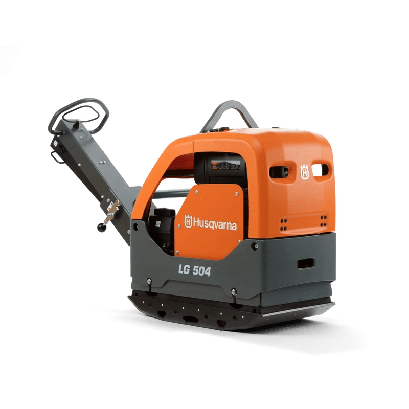 Husqvarna LG 504 reversible plate compactor with Hatz engine, 700mm width, 2x75 kg force, EPA, CI, EL