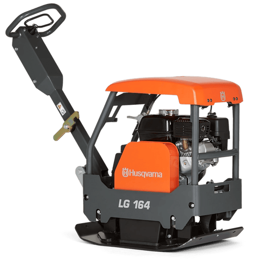 Husqvarna LG 164 reversible plate compactor with Honda engine, 450 mm width