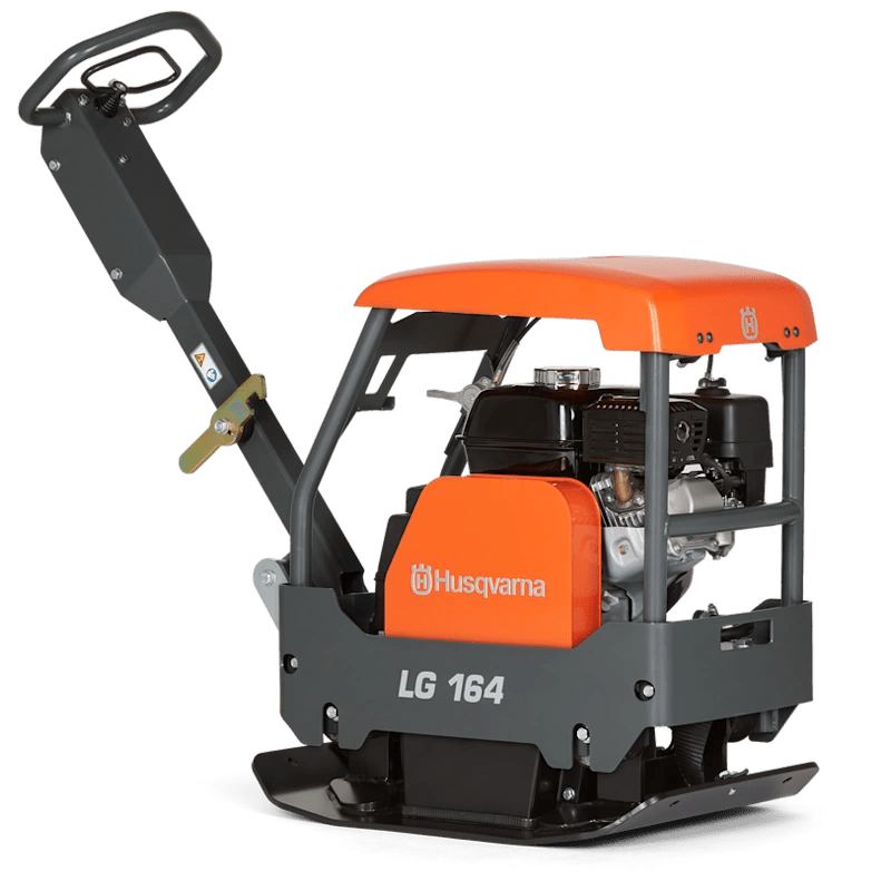 Husqvarna LG 164 reversible plate compactor with Honda engine, 450 mm width