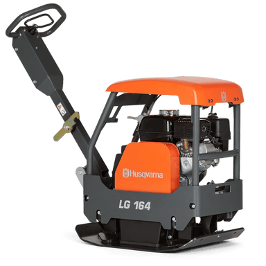 Husqvarna LG 164 reversible plate compactor with Honda engine, 450 mm width