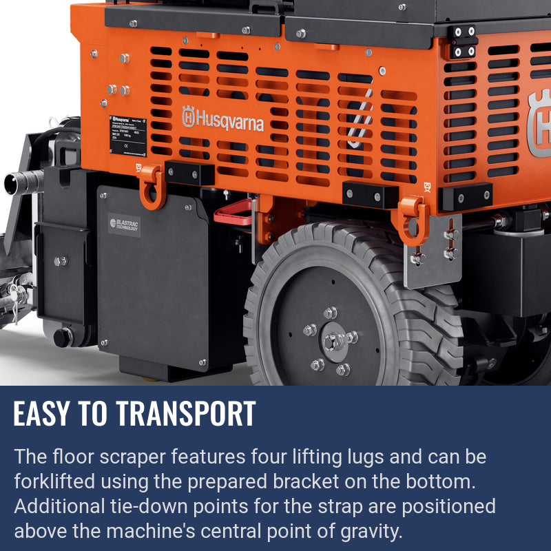 Ride-on floor scraper BMS 220ADB back left – web feature image