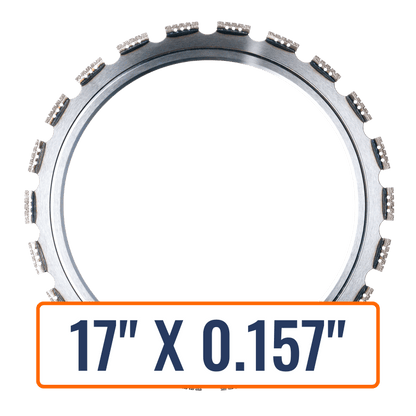 Ring saw blade Husqvarna Vari-Ring FR3, designed for efficient cutting of various materials with a power range of 5.8 hp to 7.4 hp.