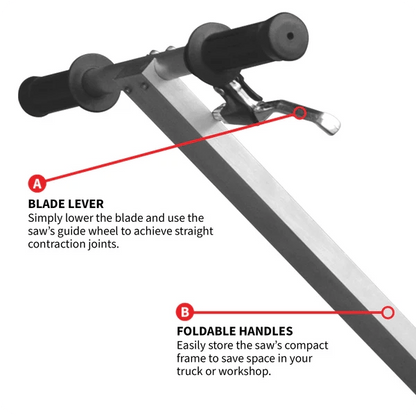 Soft Cut Concrete Saw - 3.5 HP - 1 3/16" Cut - 6" Blade