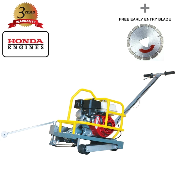 Walk Behind Concrete Saw - Honda GX120, 3.5 HP - 1 3/16" Depth - ꜛ6" Blade