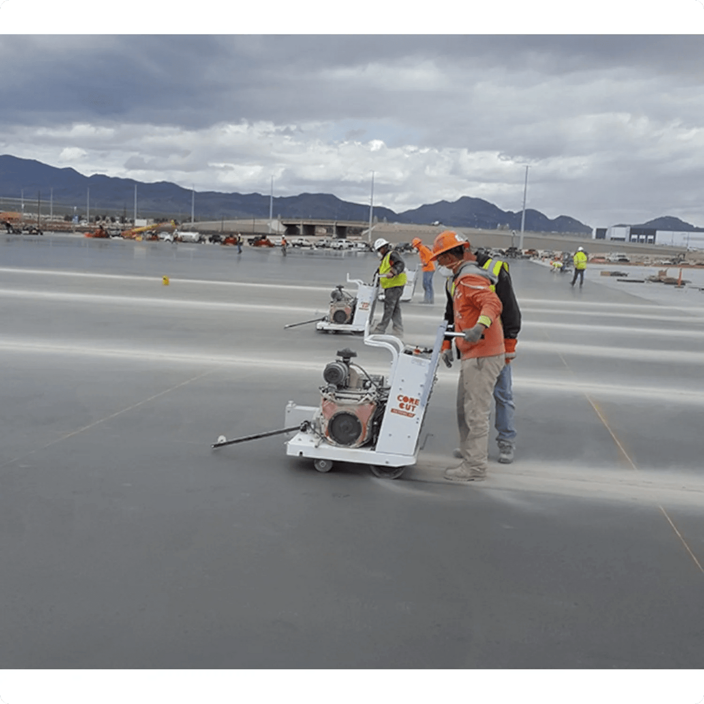 Soft Cut Concrete Saw - Core Cut - Gas - 3.625" Cut, 14" Blade