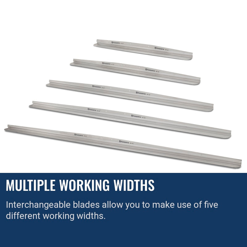 Screed blades Multiple working widths