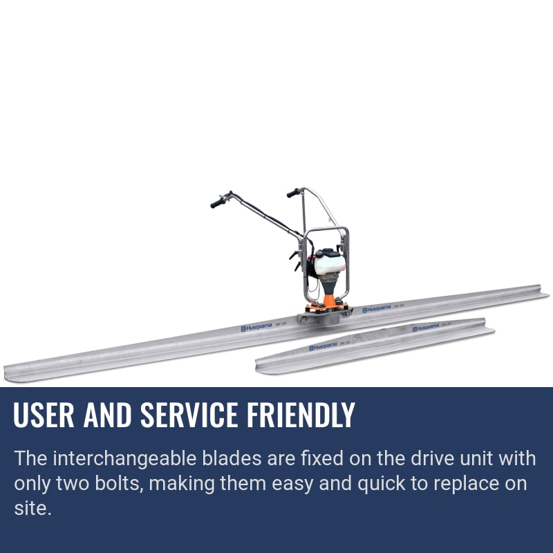 Screed blades User and service friendly